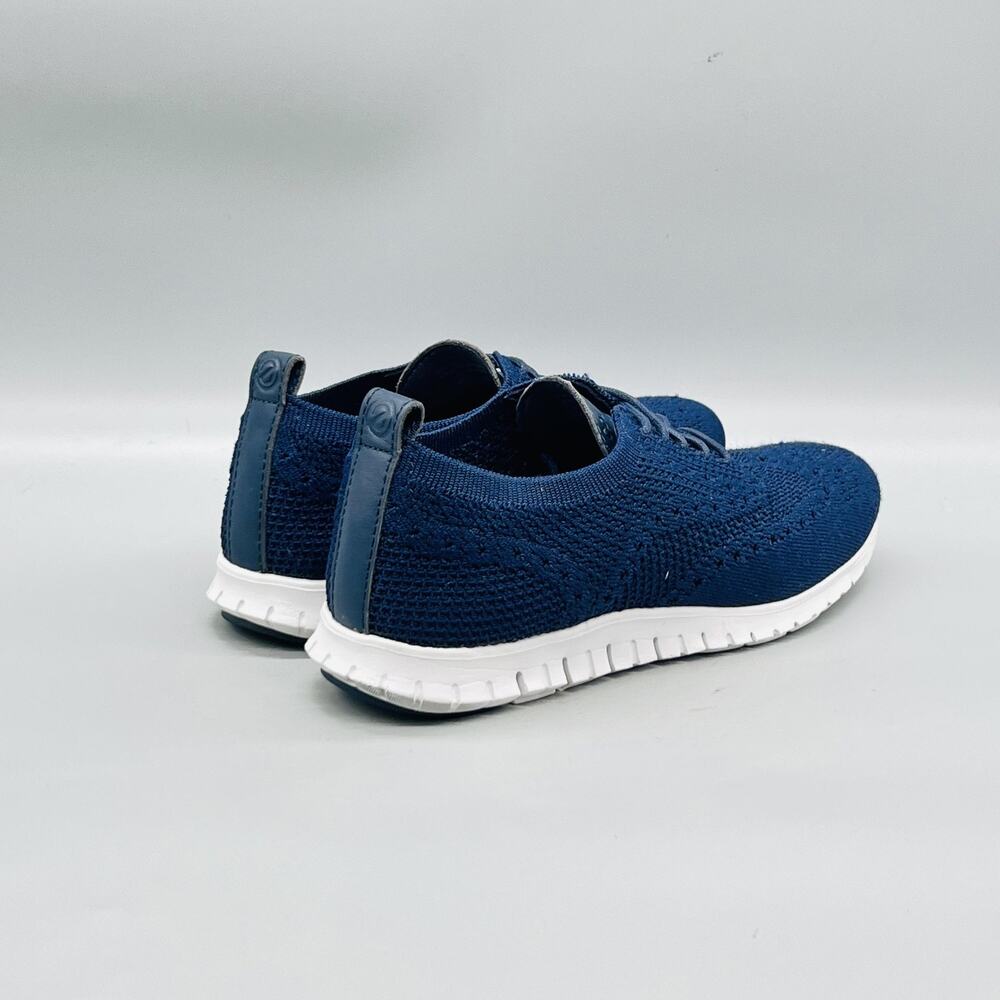 Cole Haan Shoes Womens 7 Blue Knit Zerogrand Low Top Athletic Sneakers Comfort - Picture 7 of 11